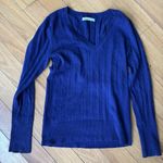 Old Navy Y2K Purple V-Neck Cable Knit Sweater Photo 4