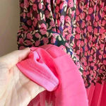 WD•NY WD.NY Floral Pleated Midi Skirt, Size Medium Photo 4