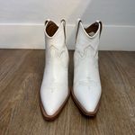 Thursday Boot Co. Sedona Country Star White Leather Western Ankle Boots 9.5 Photo 1