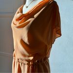 The Letter• 100% silk tangerine dress•sz L Orange Size L Photo 1