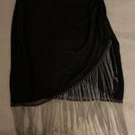 SheIn Black Mini Dress With A Silver Fringe Photo 1