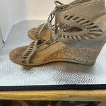 DOLCE VITA lightly used beautiful tan, suede, heeled sandals. Size 6. Photo 3