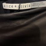 Alice + Olivia Women's Black Leather Front Pencil Skirt Size 6 NEW Photo 2