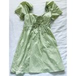 Abercrombie & Fitch  Lime Keyhole Babydoll Mini Dress Photo 4