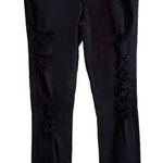 Frame ‎ Denim Women’s Size 26 Le Skinny De Jeanne Jeans Black Distressed Grunge Photo 0