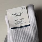 American Eagle Outfitters Two Pack Casual Socks White and Gray Striped NWT Photo 1