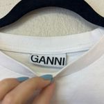 Ganni  Have A Nice Year Crew Neck T-Shirt White Size 34 Photo 5