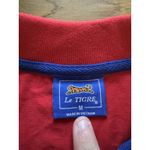 Le Tigre Polo Shirt Women Size Medium Red Anchors Buttons Short Sleeve Preppy Photo 2