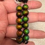 Multicolor elastic beaded bracelets lot of 5 Brown Photo 1