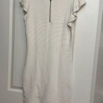 Alice + Olivia Kellin Flutter Sleeve Bodycon Ribbed Sweater Dress Size L Photo 4