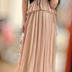 Spaghetti Strap Two Tone Cutout Maxi A Photo 0
