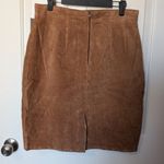 Amanda Smith Vintage  Silky Suede Women's 14 Tan/Brown Skirt Photo 1