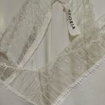Storia White Lace Trim Cami Top Photo 1