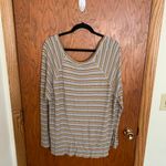 BKE Striped Waffleknit Blouse Photo 1