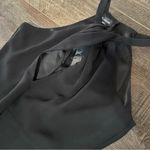 Bebe  New With Tags Black High Low Midi Dress Size 8 High Neck Women’s Sleeveless Photo 2