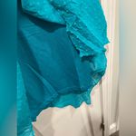 Reba NWT  Size S Turquoise Swiss Dot Lace Sleeveless Midi Dress Asymmetrical Hem Photo 7