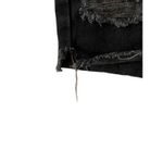 Old Navy Black High-Rise Slouchy Straight Distressed Cut-Off Jean Shorts Size 10 Photo 4