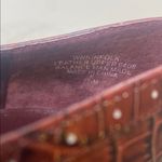 Nine West  burgundy Croc Embossed Leather Heels  - Size 7.5M Photo 6