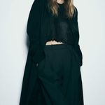 ZARA NWT  FOIL KNIT VEST IN BLACK  (Cropped round neck vest) Size Small Photo 3