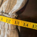 Romeo + Juliet Couture Romeo + Juliet Sage Green and Ivory Pinstripe Jumpsuit Women’s Medium Linen Photo 9