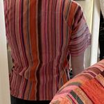 Linen Boho Hippy Tie Shirt Size M Photo 3