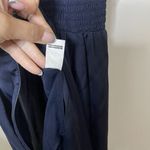 Ramy Brook Navy satin Sleeveless vneck jumpsuit size medium Photo 8