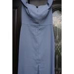 Dessy Collection Vivian Diamond Dress Larkspur Blue Floor length Gown Formal 6 Photo 7