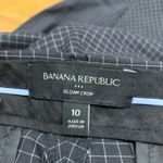 Banana Republic  Sloan Crop Pants Womens Size 10‎ Plaid Checkered Career Office Photo 5