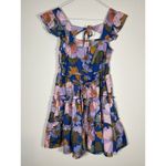 Band of Gypsies  Boho Cottagecore Coastal Grandma Sorority Blue Floral Dress XS Photo 5