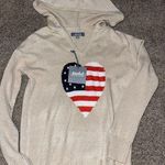 Ivory sweater with heart embroidery , size s, new Photo 0
