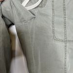 Lou & grey Sage Green 100% Cotton Casual Cargo Utility Style Pants Size 6 Photo 6