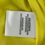 Belle Badgley Mischka NWT Cara Halter Neck Ruched Side Slit Yellow Sheath Gown Photo 5