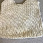 Banana Republic   Handbag Woven Cotton Textile leather Handle hobo  Bag (flaws) Photo 5