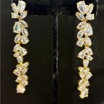 chandelier cubic zirconia earrings Formal Gold Photo 1