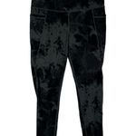 Danskin Gray Tie Dye Brushed 7/8 Side Pocket Athletic Leggings S Photo 1