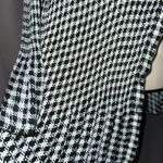 Covington  Y2K Stretch Pleated Houndstooth Long Sleeve Top Photo 3