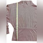 Free People Glam Metallic Banded Turtleneck Sz L Sweater Colorful Lightweight Photo 7