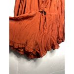 Lulus NEW  Burnt Orange Romper Flowy Boho Size Large Long Sleeve Balloon Photo 6