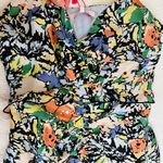 Parker New York NWT Melody Floral Print Back Cut Out Dress Sleeveless Hi Low New Photo 6