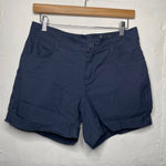 prAna  Womens Navy Blue Shorts Standard Fit Size 6 Photo 0