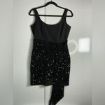 Likely  Black Asymmetrical Sequin Dress Photo 1