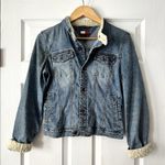 Tommy Hilfiger Y2K 2003 Sherpa Denim Jacket Sz M Photo 4