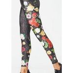 Terez  rose floral galaxy leggings sz S Photo 0