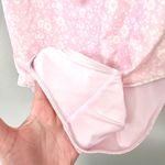 Ganni NWT One Shoulder Floral Cherry Blossom Pink Bathing Suit Size 38 Medium Photo 3