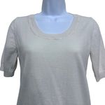 SuiStudio Merino wool short sleeves crewneck sweater L feminine minimalist Size L Photo 6