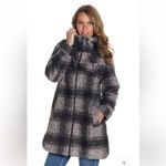 Weatherproof Ladies' poly Boucle zip Hooded shacket Photo 3