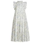 En Saison Eliza Floral Dress Size Small Midi Ruffle Tiered Eyelet Photo 13