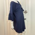 Lilly Pulitzer Navy Blue Del Lago Tunic Midi Length Dress sz L Photo 5