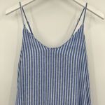 Trovata Birds of Paradis Ari Midi Dress Regatta Striped Blue White Linen Size XS Photo 3