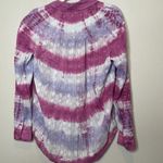 Pilcro and the Letterpress Anthropologie  Pink Purple Tie Dye Button Down Size S Photo 10